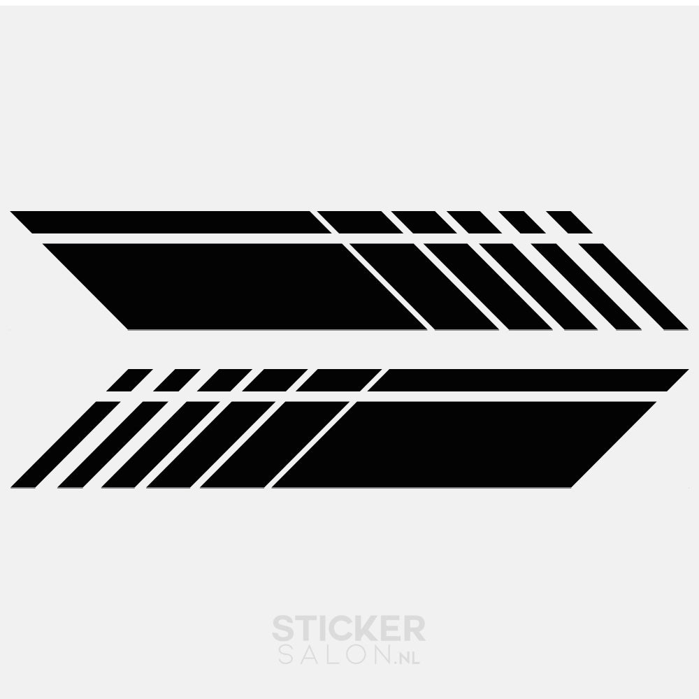 Uitsteken zwaard perzik Zijkant Scooter Race Striping stickers - Premium™ – Sticker Salon