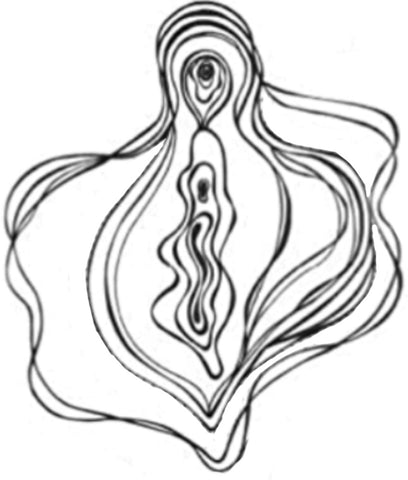 gezeichnete Vulva