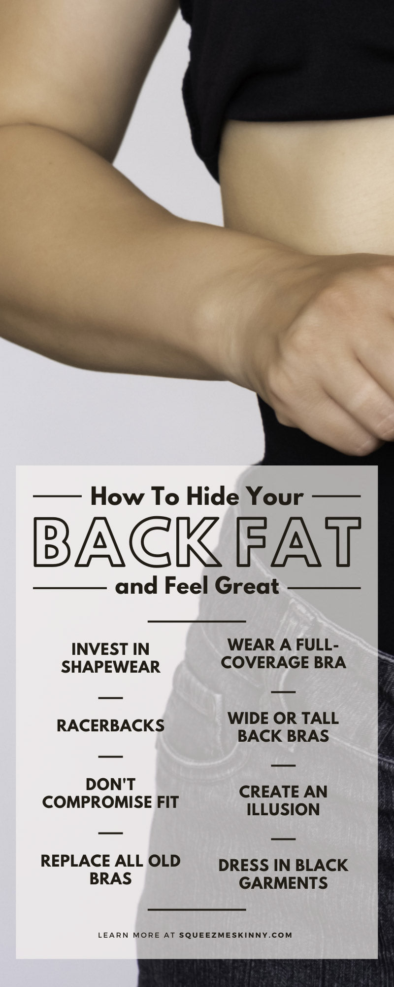 How To Hide Your Back Fat and Feel Great