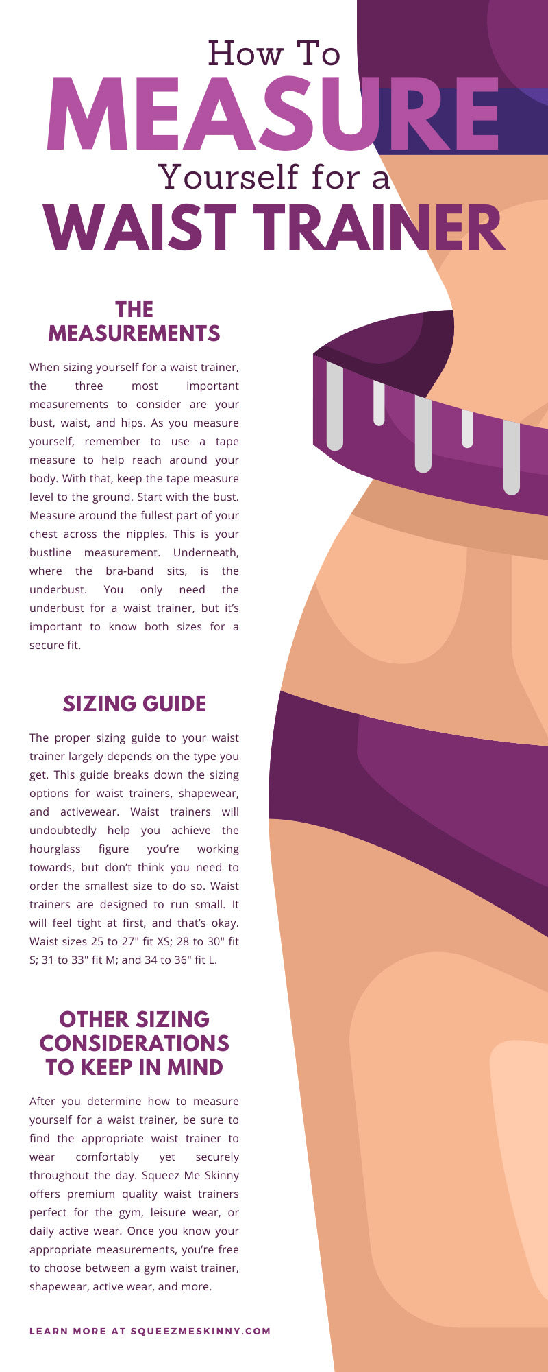 How To Measure Yourself for a Waist Trainer – SqueezMeSkinny