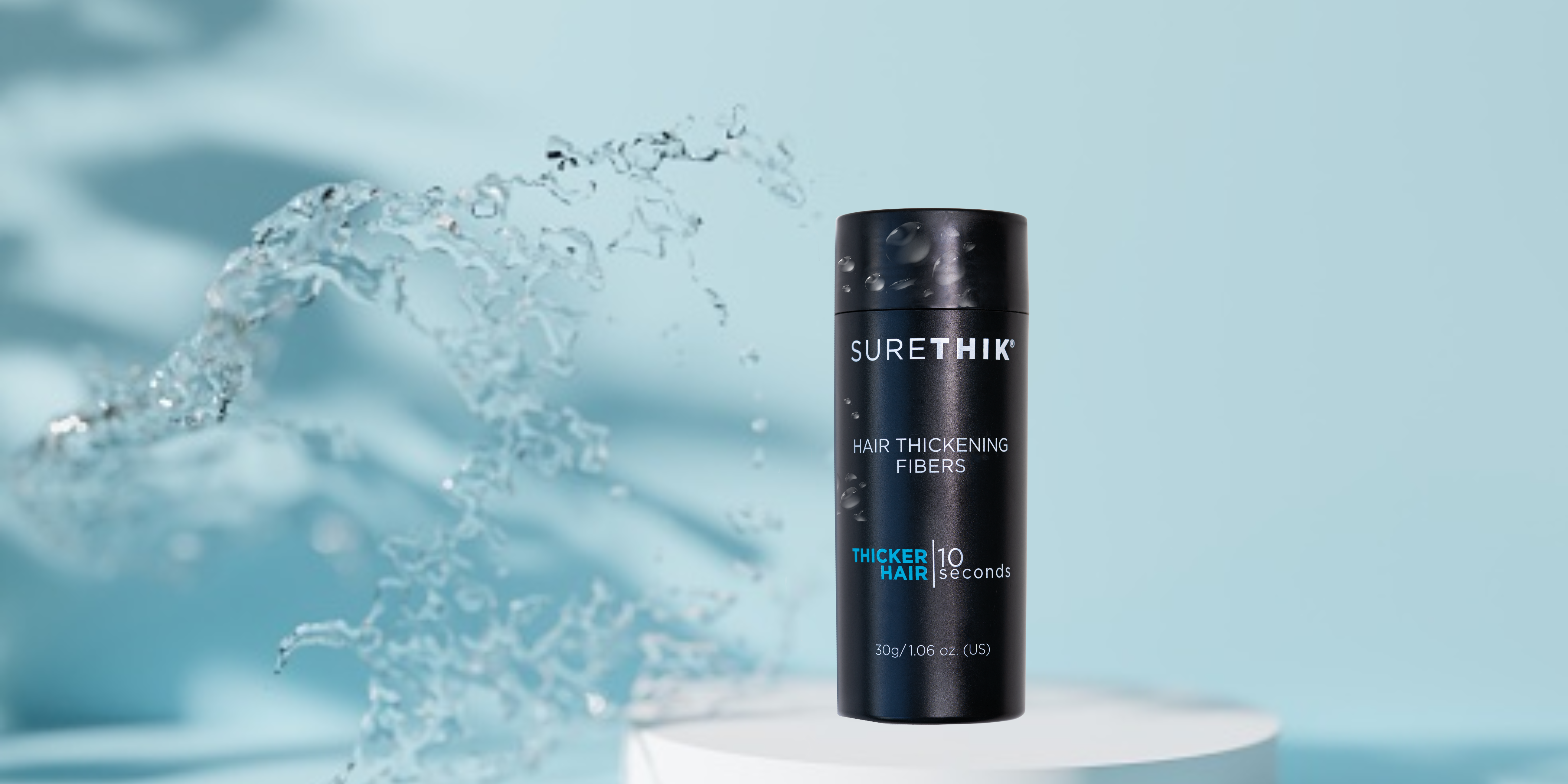 water resistant surethik hair fibers