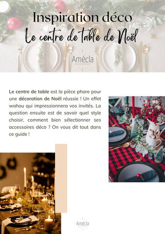 E-book gratuit inspiration décoration le centre de table de Noël