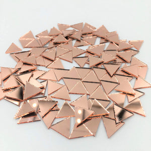 Espejo de mosaico con forma triangular de 0.591 in, 120 piezas - Arteztik
