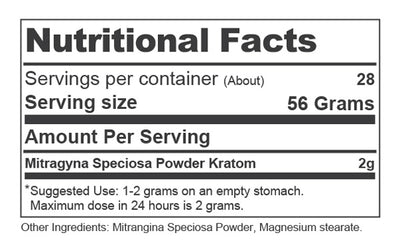 Container 2oz Nutrition Facts