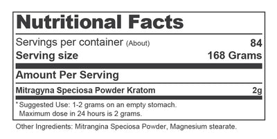 Container 6oz Nutrition Facts