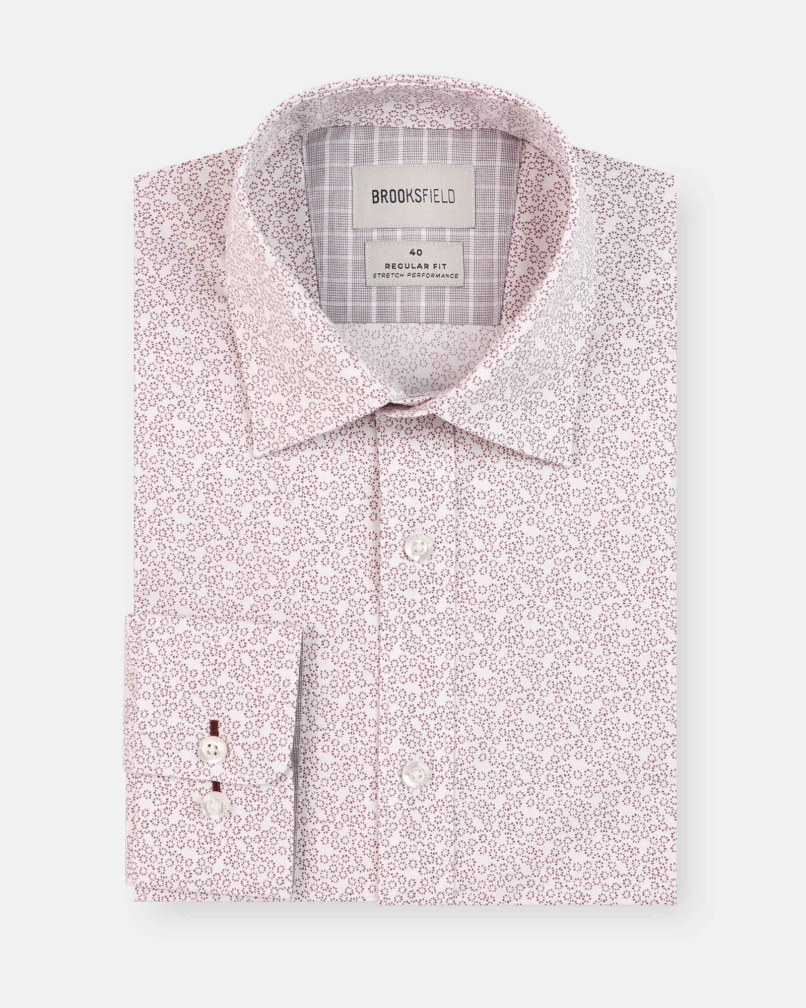 Abstract Print Reg Fit Business Shirt