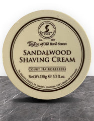 Taylor of Old Bond Street - Sandalwood Shaving Cream, New England Shaving  Company