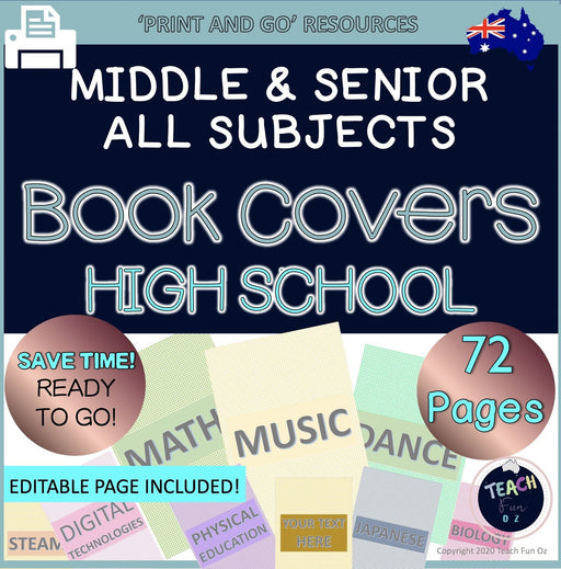 Book Covers Editable, Mindfulness Colouring, Student Book Covers to Color