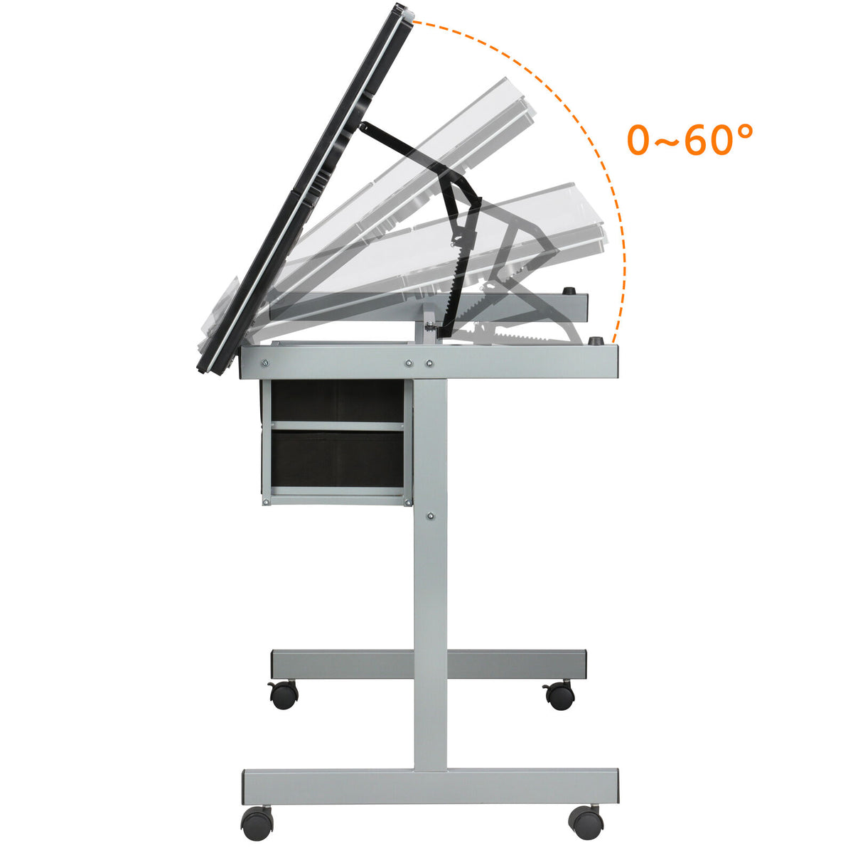 Home Office Adjustable Table - cloudysage