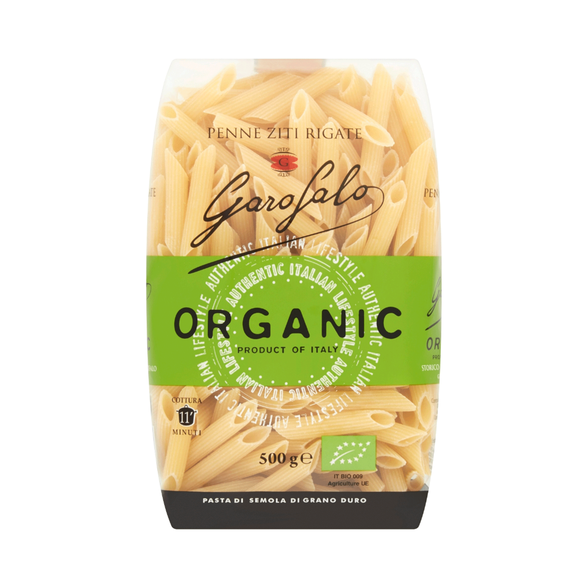 Garofalo Organic Penne Ziti Rigate - Durum Wheat Semolina Pasta, 500g –  Rise Market