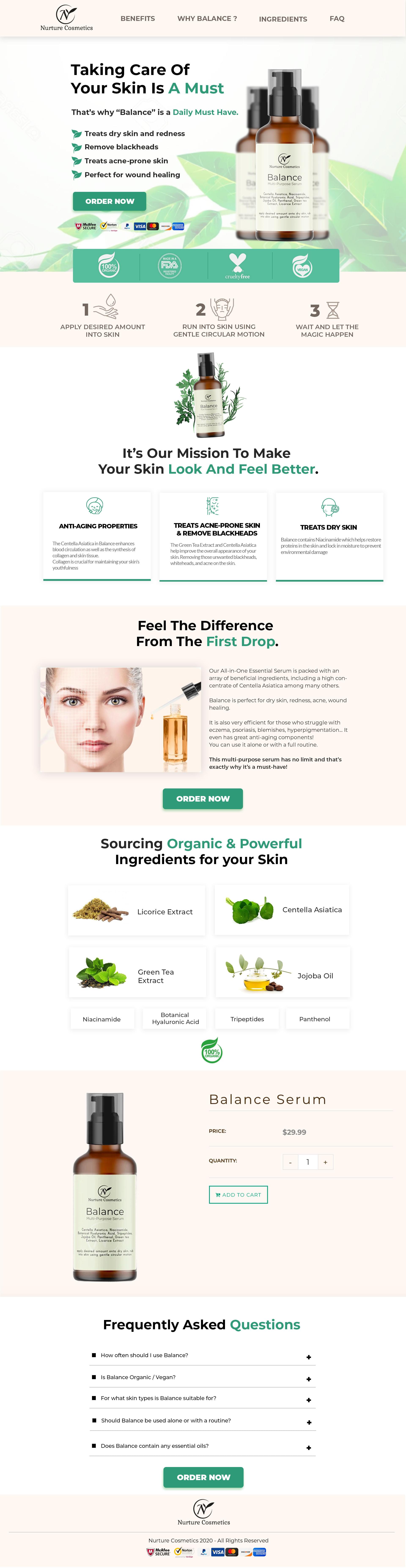 nurture cosmetics