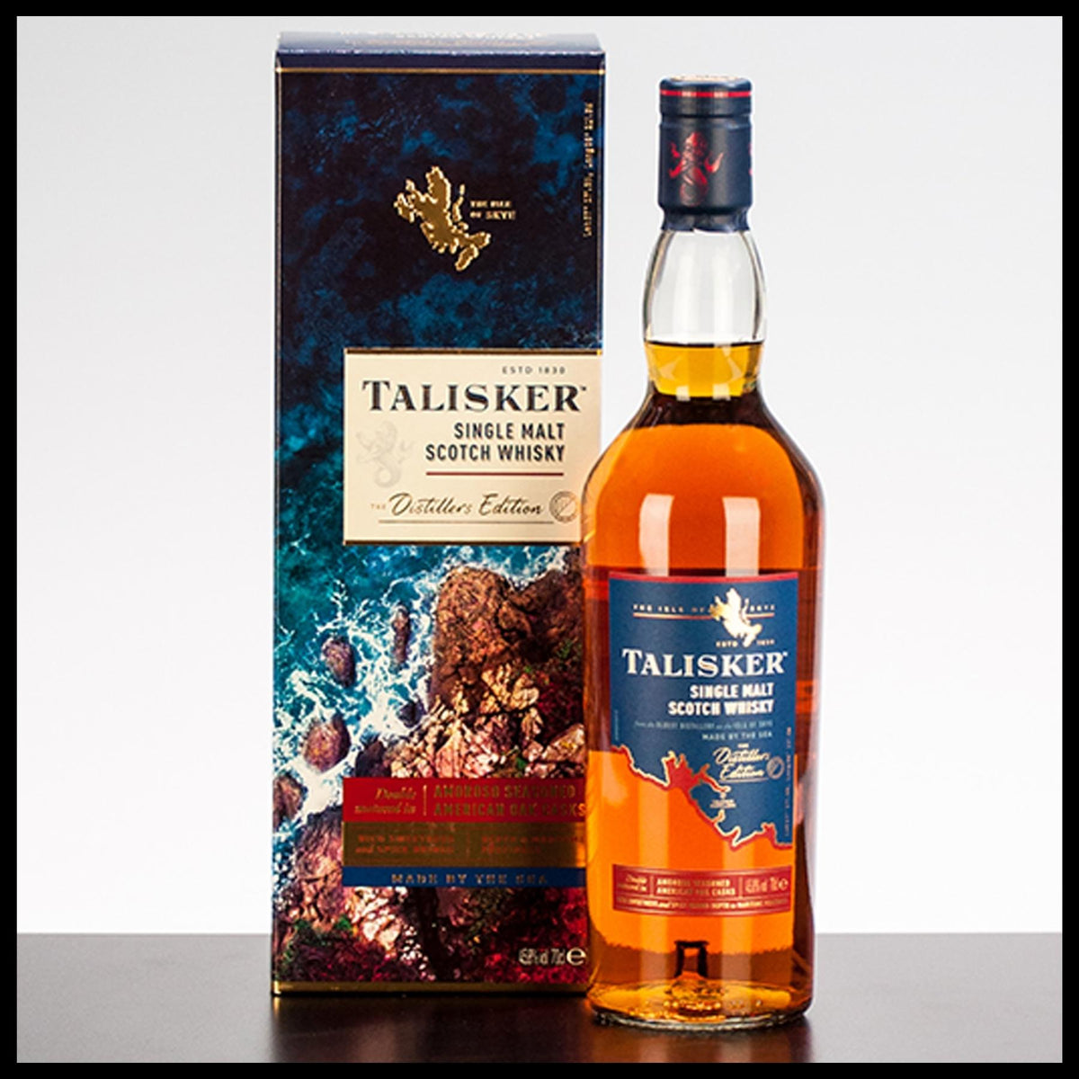 Talisker 10 YO 45,8% Geschenkbox mit - Whisky 0,7L Tasse Emaille