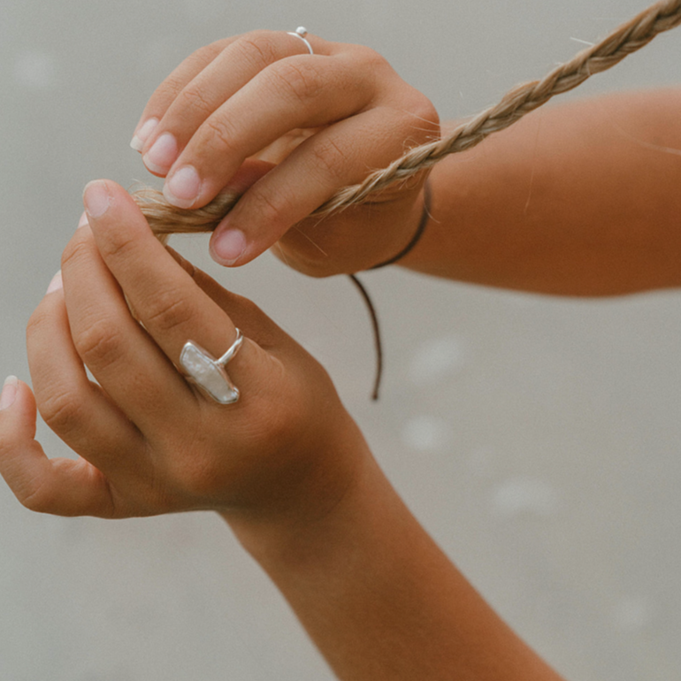 Biwa Pearl Ring (Handmade) - The Salty Gem product image