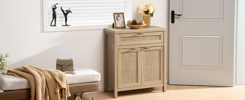 Rattan Accent Cabinet,Sideboard Buffet