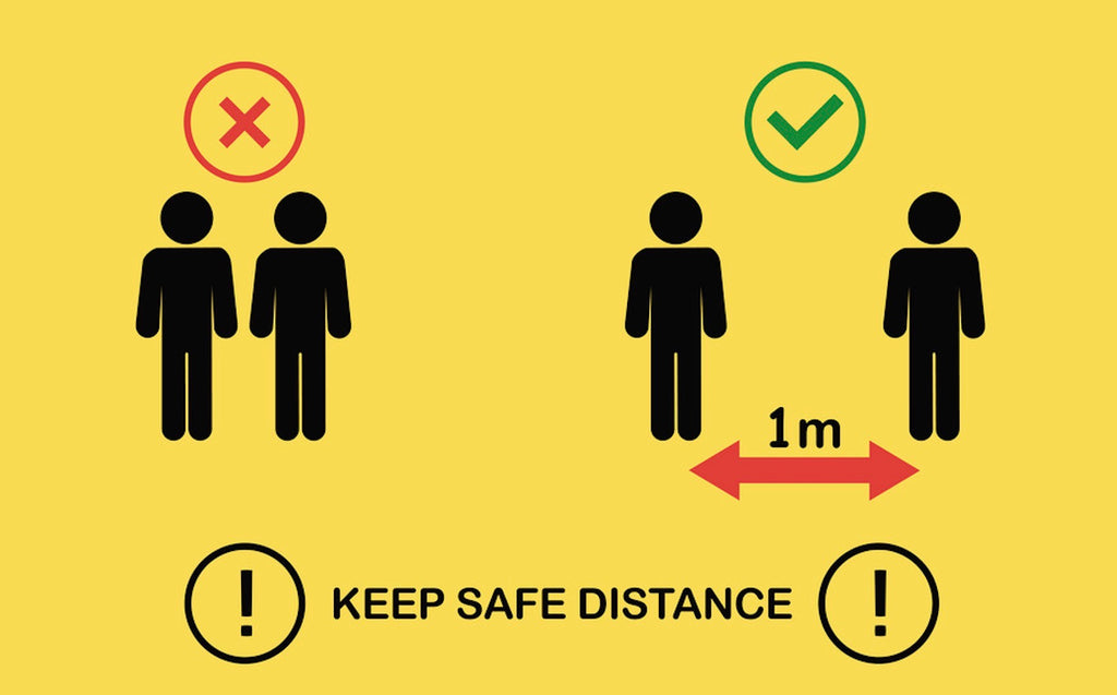 Social Distance Requested 1Meter At Least In Public To Keep Safe,  Becoming A New Default Rule