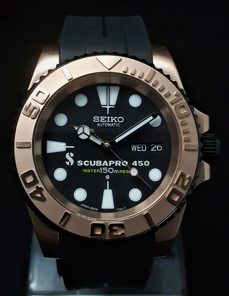 Bespoke Custom Build SUB Divers Watch Seiko NH36 Automatic 'YACHT MAST –  Watch Tomb Company Ltd