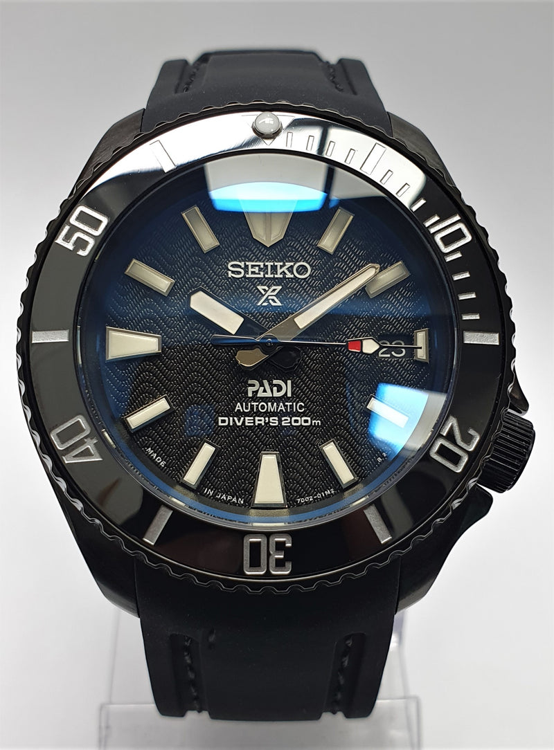 SOLD Bespoke Custom Build SKX007 Divers Watch Seiko NH36 Automatic 'GHOST  SAMURAI MOD' .ng