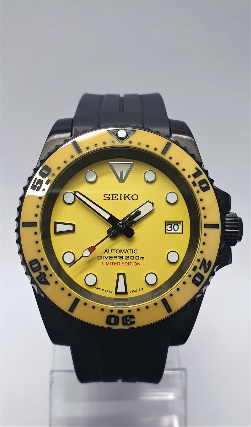 Bespoke Custom Build SUB Divers Watch Seiko NH36 Automatic 'BUMBLE BEE –  Watch Tomb Company Ltd