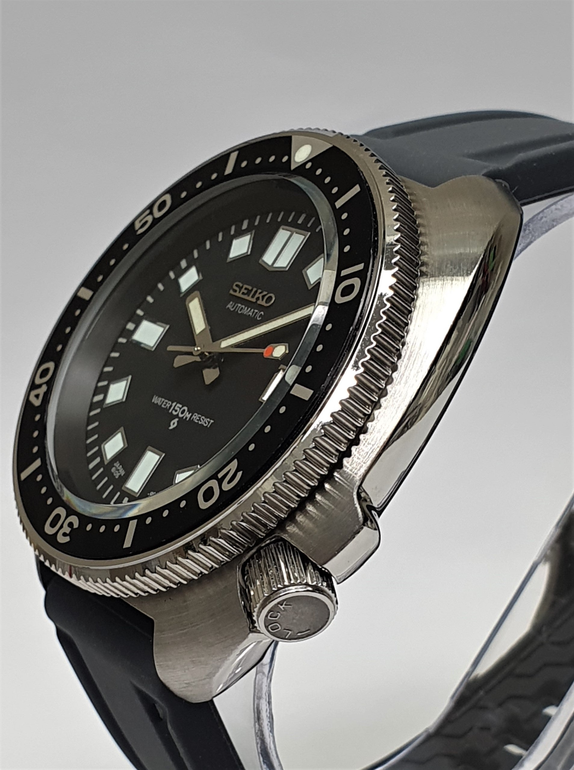 Bespoke Custom Build Seiko Mod Divers Watch NH36 Automatic 'CAPTAIN WI –  Watch Tomb Company Ltd