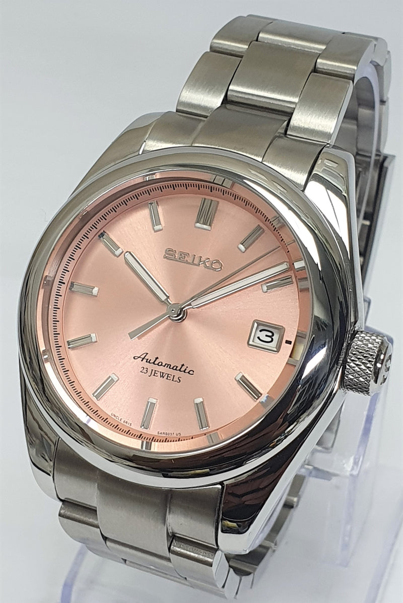 Bespoke Custom Build SARB037 AKA Salmon Dial Watch Seiko NH36 Automati –  Watch Tomb Company Ltd