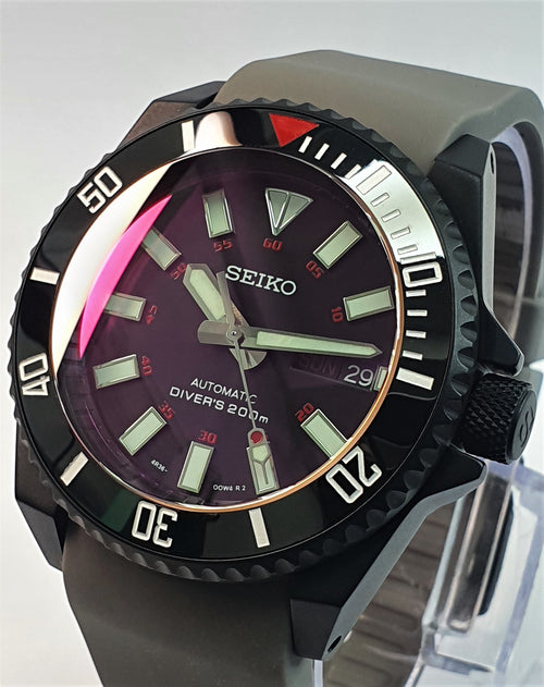 Bespoke Custom SKX Samurai Divers Watch SEIKO NH36 - BLOODMOON Mod! Pr –  Watch Tomb Company Ltd