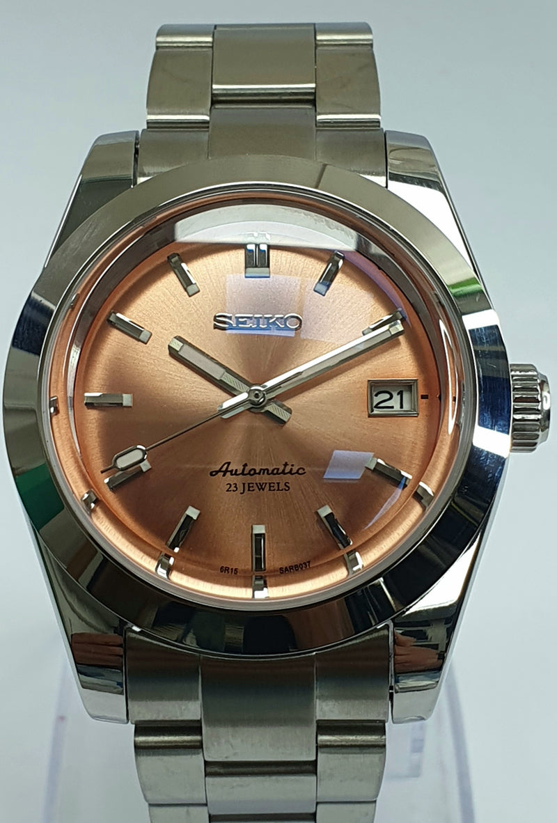 Bespoke Custom Build SARB037 AKA Salmon Dial Watch Seiko NH36 Automati –  Watch Tomb Company Ltd