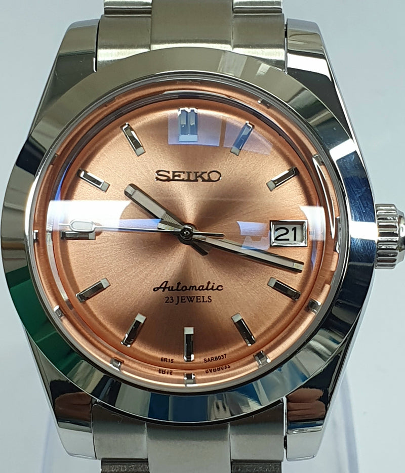 Bespoke Custom Build SARB037 AKA Salmon Dial Watch Seiko NH36 Automati –  Watch Tomb Company Ltd