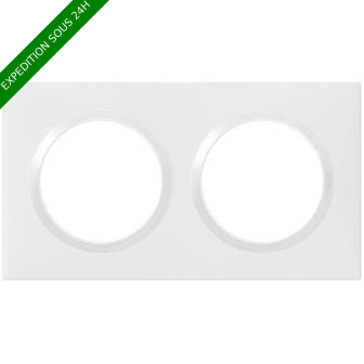 Plaque de finition carrée 3 postes Dooxie - Blanc - 600803 - Legrand –  ELECDISCOUNT