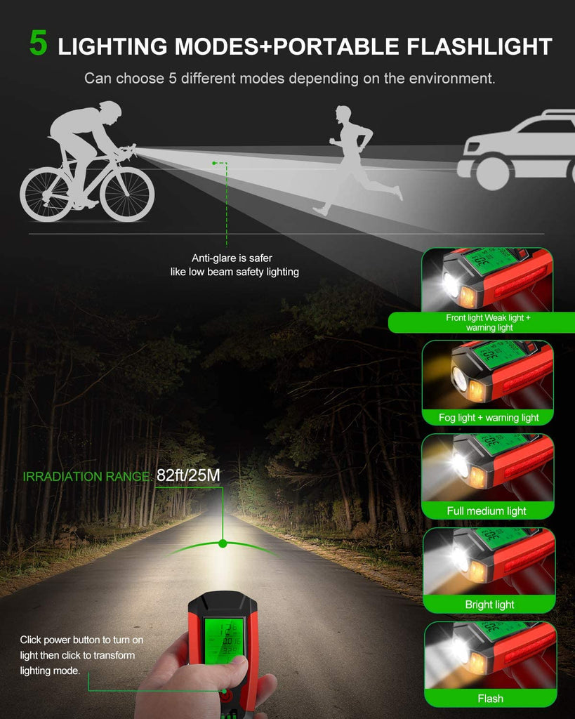 cycle front light rechargeable