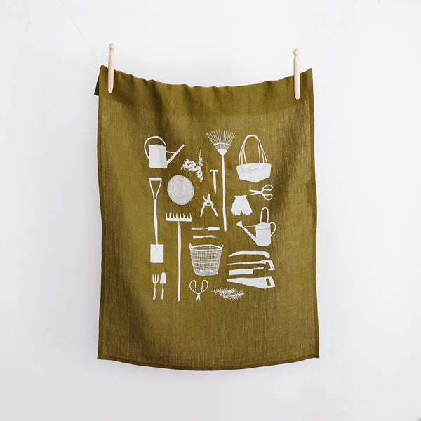 Borderline Evergreen Kitchen Tea Towel