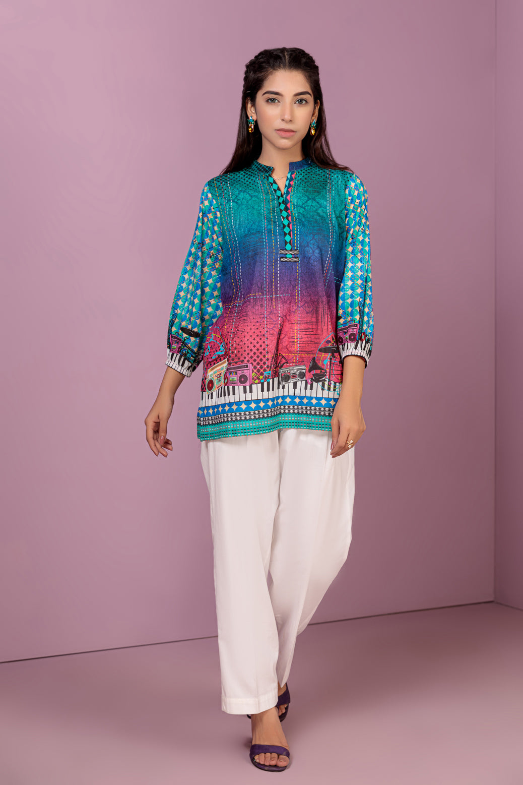 MULTI-LAWN-KURTI