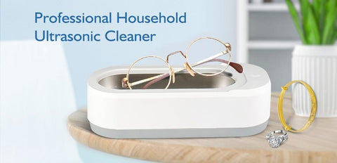 Ultrasonic Eyeglasses Cleaner for All Glasses Jewelry Watches Portable Low Noise Cleaning Machine