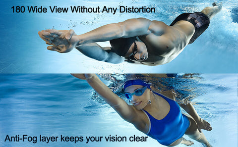 Swim Goggles No Leaking Anti-Fog Pool Goggles Swimming Goggles for Adult  Men Women Youth, UV Protection 180° Clear Vision