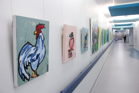 Abi Fraser's exhibition at Sydney Royal Children's Hospital 