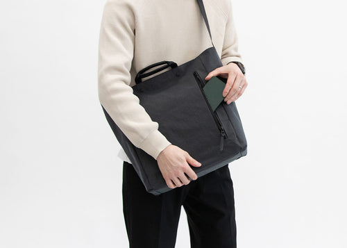 Root box tote ボックストート KONBU®　フロントファスナー