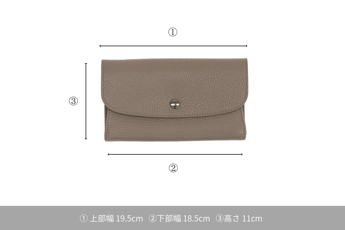 本革ロングウォレット(レザー長財布)Root＜UNISEX＞Leather long wallet