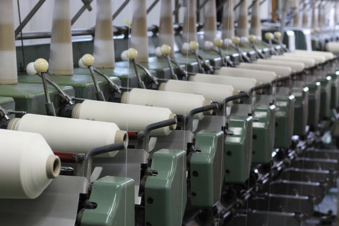 和紙生地の織り生産工程
