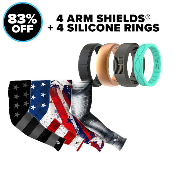 Image of 4 ARM SHIELDS® + 4 SILICONE RINGS