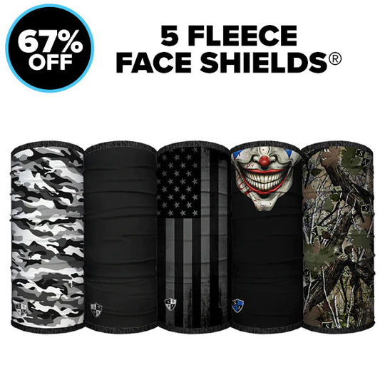 Fleece Face Shields® 5 Pack