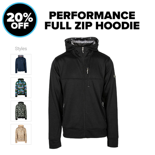 Full Zip Performance Hoodie 20% OFF