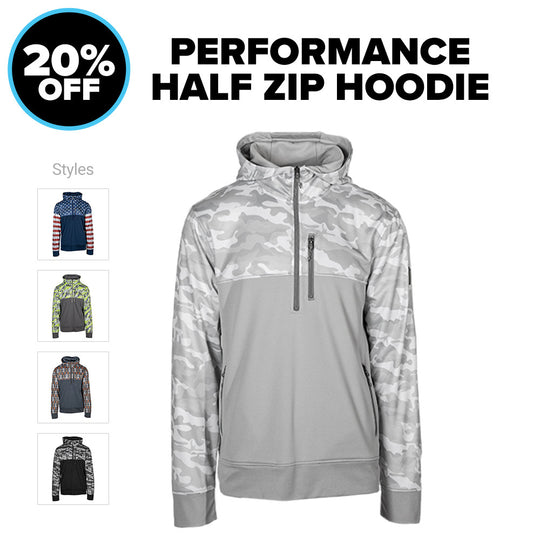 Half Zip Performance Hoodie 20% OFF