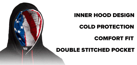 Inner Hood Design. Cold Protection. Comfort Fit. Double Stitched Pocket.
