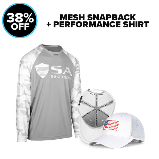 SNAPBACK + PERFORMANCE SHIRT