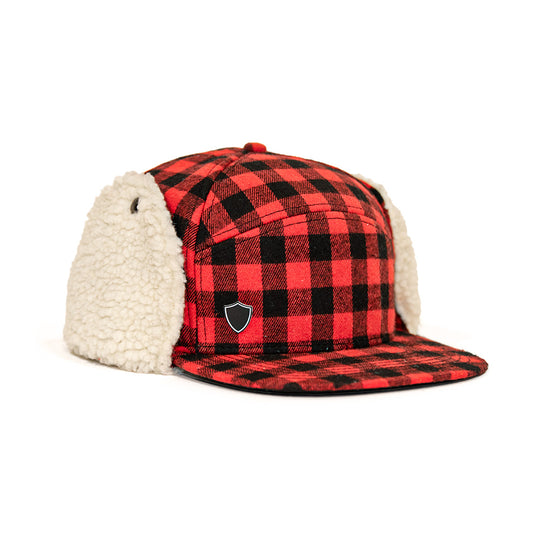 Billed Trapper Hat | Lumberjack Red