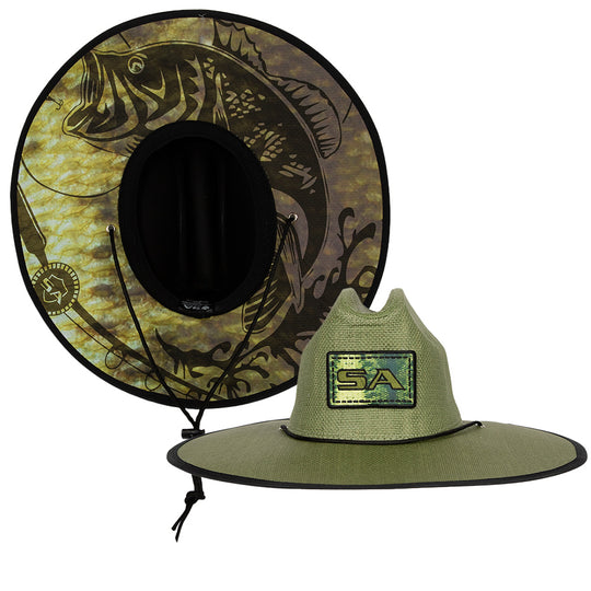 SA Company Classic Straw Hat | Aqua Topography