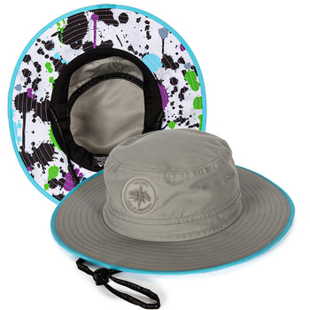 YSWPNA 2XL Bucket Hat Top View of White Dice Summer Unisex Fishing