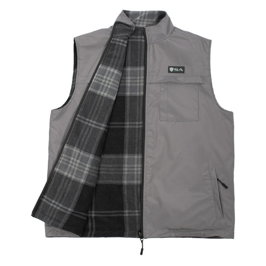 Reversible Vest | Lumberjack Grey | Grey