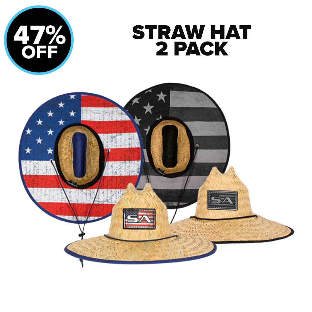 Image of 2 STRAW HATS FOR $40