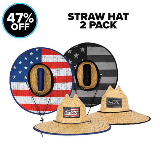 2 STRAW HATS FOR $40