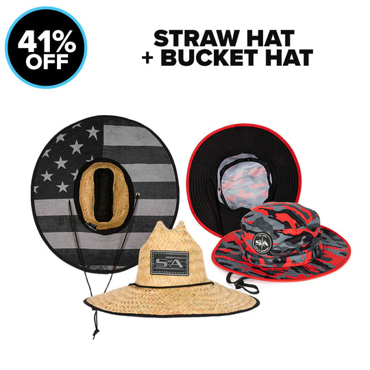 STRAW HAT + BUCKET HAT